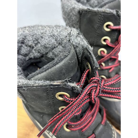 Sorel Woman's Slimpack Lace II Boot Womens size 7 Black NL2348-010 Snow Winter - Picture 8 of 9